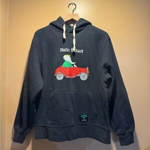 Black hello babar Zara Graphic Hoodie